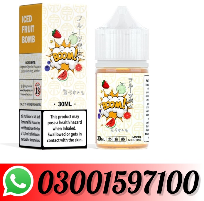 Tokyo Salt Iced Fruit Bomb 30ml Price In Pakistan-03001597100