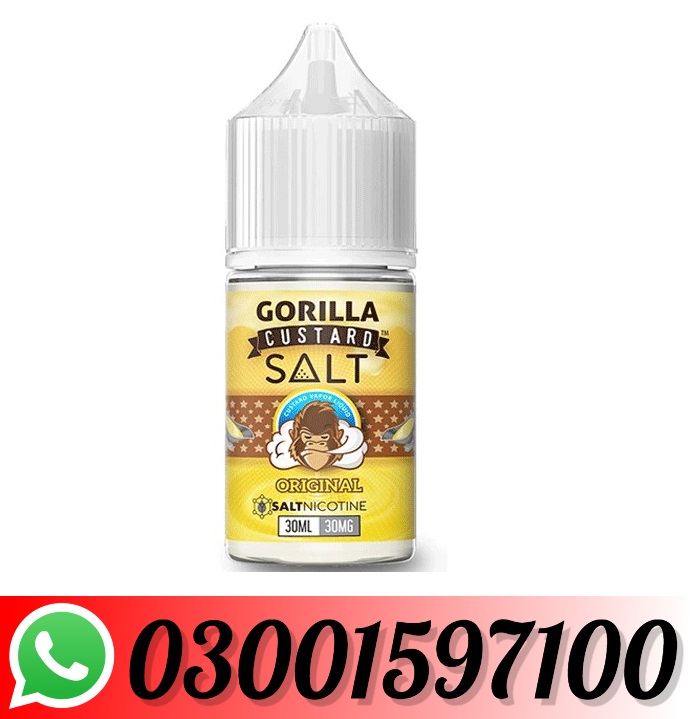 GORILLA CUSTARD Salt Nicotine 30ml Vape Juice In Pakistan-03001597100